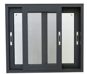 Metgood chống trộm đôi kính nhôm trượt cửa sổ và cửa an ninh cho tầng hầm bên ngoài khách sạn - Product Image 3