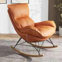 Fauteuil à bascule de camping au design moderne pour l'extérieur, mobilier de patio, chaise longue de salon