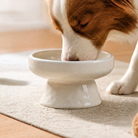 Keymade Keramik-Erhöhungsschale für langsames Fressen bei Katzen und Hunden – Verhindert Erstickung, fördert langsames Essen, wasserdichter, stabiler Futternapf mit individuellem Logo