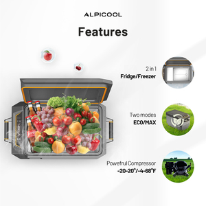 <span class=keywords><strong>Alpicool</strong></span> NIQ Series New Arrival Réfrigérateur populaire Réfrigérateurs de voiture Congélateurs Camping Extérieur Réfrigérateurs 12V - Product Image 3