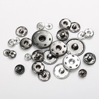 Accesorios de Costura al por Mayor, Botones de Presión Redondos de Metal de 12 mm, Clip de Bolsillo, Esquina, Cobre Antiguo