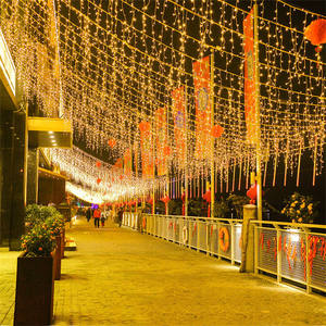 Guirnalda de luces con forma de <span class=keywords><strong>estrella</strong></span> para decoración de fiestas, guirnalda de luces de 220v con forma de <span class=keywords><strong>estrella</strong></span> de 3M, de fibra óptica con forma de <span class=keywords><strong>cascada</strong></span> - Product Image 6