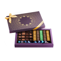 Rectangle meilleure boîte d'emballage de bonbon de chocolat personnalisé prix raisonnable boîte de chocolat de luxe élégante