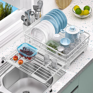 <span class=keywords><strong>Escurridor</strong></span> <span class=keywords><strong>de</strong></span> <span class=keywords><strong>platos</strong></span> <span class=keywords><strong>de</strong></span> Metal <span class=keywords><strong>extensible</strong></span> para mostrador <span class=keywords><strong>de</strong></span> cocina <span class=keywords><strong>escurridor</strong></span> <span class=keywords><strong>de</strong></span> <span class=keywords><strong>platos</strong></span> plegable con <span class=keywords><strong>escurridor</strong></span> <span class=keywords><strong>de</strong></span> almacenamiento y tendedero - Product Image 3