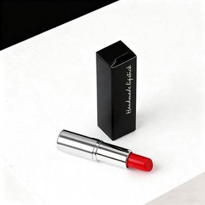 Custom Gold Foil Lipstick <b>Box</b> with Free Design White Cardstock Cosmetic Packaging for <b>Makeup</b> Products and Beauty Brands - Product Image 1