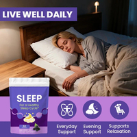 Gummies OEM pour un sommeil profond, suppléments cérébraux naturels, GABA, mélatonine, L-théanine, Ashwagandha, Gummies pour le sommeil