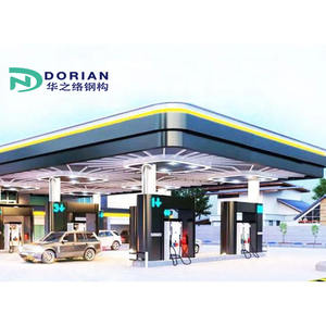 プレハブ軽量鉄骨構造燃料ガソリンステーションキャノピー構造 - Product Image 2