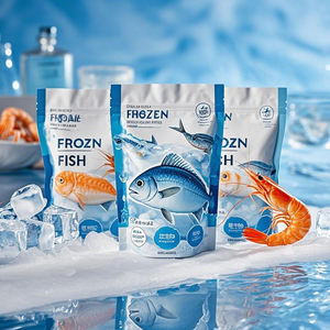 Sachet thermoscellé impression héliogravure personnalisé Sacs d'emballage de fruits de mer congelés séchés Sac de <span class=keywords><strong>poisson</strong></span> congelé fumé - Product Image 2