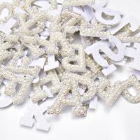Autocollant thermocollant de haute qualité, motif perle de diamant aquatique, pour la personnalisation de lettres DIY, idéal pour les femmes de bureau et la mode transfrontalière.