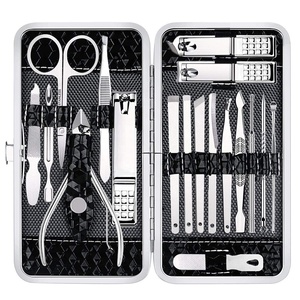 <span class=keywords><strong>Kit</strong></span> de <span class=keywords><strong>manucure</strong></span> professionnel en acier inoxydable 18 pièces, outils de soin des ongles, ensemble de <span class=keywords><strong>manucure</strong></span>, coupe-ongles, <span class=keywords><strong>kit</strong></span> de pédicure - Product Image 1