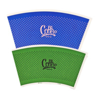 Tasse en papier jetable imprimée personnalisée pour le thé, le café, la bière et l'utilisation de boissons à revêtement simple face