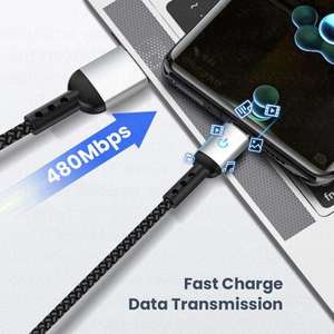 Wholesale Nylon Braided Aluminum Alloy Usb <b>Cable</b> Mobile Phone Fast Charging Usb Data <b>Cable</b> <b>Type</b> <b>C</b> with Light for Phone 15 16 Pro - Product Image 6