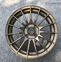 Jante en alliage de voiture de tourisme formant un flux 15X7 pouces 4x100 Bronze revêtement complet