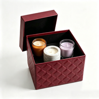 Boîte cadeau rigide personnalisée en carton recouvert de PU avec insert en mousse personnalisé, boîte de rangement de luxe pour coffrets cadeaux