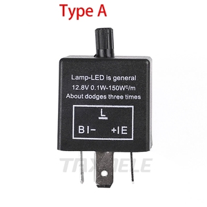 CF14 12V 3-Pin LED ปรับได้รถกะพริบแฟลชรีเลย์สำหรับไฟเลี้ยว40A รีเลย์ - Product Image 6