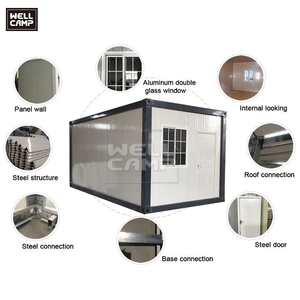 WELLCAMP Casa Container Prefabbricata Modulare Pronta all'Uso <span class=keywords><strong>Bianca</strong></span> 3x6x2.8m Design Moderno per Progetti di Alloggi in Cantiere - Product Image 6