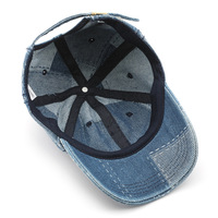 Street-Style Dad Hat Verstellbare Baseballkappe mit Schnalle Unisex Schlichte Distressed Gorras Sporthüte