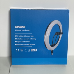 Modèles phares : Anneau lumineux LED de 13 pouces pour maquillage et selfies, avec trépied pour téléphone - Product Image 2