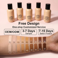 Fond de Teint Liquide Personnalisé OEM Nouvelle Formule – Maquillage Marque Privée Incluant Fond de Teint, Correcteur, Fini Mat et Protection Solaire – Support Fond de Teint