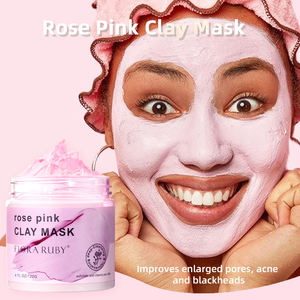 Masque de boue de rose 100% naturel en gros, masque détoxifiant pour le visage, nettoyant les pores, masque d'argile rose biologique au kaolin - Product Image 5