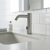 Sonde intelligente contemporaine à un seul trou en acier inoxydable SUS304 |   Robinet de salle de bain automatique à économie d'énergie pour chambre à coucher (plus de 500 000 cycles)