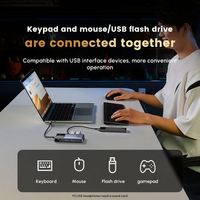 UGREEN Uno seri Robot adaptor multifungsi, Hub USB-C 7 in 1 dengan port Data USB-C 10Gbps & USB-A