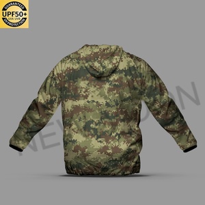 Personalized Hunting Windbreaker Jacket Custom <b>Camouflage</b> Design Lightweight UV Protection Outdoor Fishing Hooded Outerwear - Product Image 6