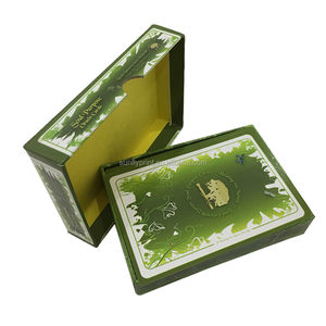 Boîte <span class=keywords><strong>de</strong></span> jeu personnalisée en usine, emballage en feuille, papier d'art imprimé, cartes à collectionner avec logo brodé pour les cartes - Product Image 2