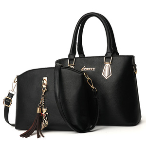 Ensemble de 2 sacs à main en cuir PU pour femmes, sac à bandoulière, sac messager tendance, pochette pour femmes - Product Image 1