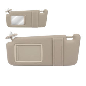 Pare-soleil Toyota Venza 74320-0T021-A1 Beige avec miroir rétractable, accessoire de toit intérieur de voiture, lot de deux - Product Image 3