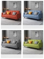 Sofá Seccional Elegante para Sala de Estar, Juego de Muebles de Dos Plazas, Tela Moderna, Sofá Cama de Bajo Precio para Hospital, Escuela y Hogar