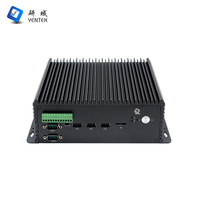 Computadora Industrial Integrada sin Ventilador de Aluminio, 10 RS232 485 COM, HD VGA DVI, Pantalla Triple, 9-36V, LAN Dual, 3 Años de Garantía, en Stock