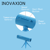 Sèche-cheveux de voyage pliable haute vitesse INOVAXION 1200W, adapté aux animaux domestiques, avec 3 réglages de température, design mini pour usage hôtelier