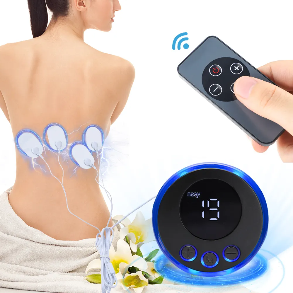 Stimulateur musculaire à impulsion télécommandé Patch de massage du cou et du dos EMS Mini masseur électrique