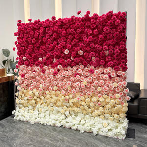 Muro de Flores Artificiales de Alta Densidad para Decoración Floral de Bodas de Alto Nivel, Fondo para Ceremonias de Matrimonio - Product Image 1