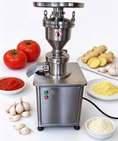 Broyeur de sauce tomate 50-100 kg/heure, machine à faire de la sauce à l'ail et au gingembre HJ-FS80