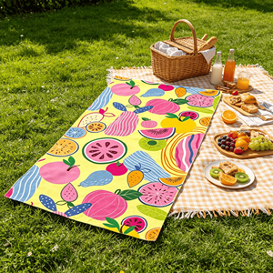 Toalla de Playa de Microfibra con Estampado de Frutas Tropicales YABEE, Secado Rápido, Antiarena, Toalla de Baño Extra Grande, para Todas las Estaciones, Verano, Piscina, Viajes, Aire Libre - Product Image 3