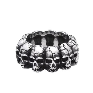 Anillo yunnique con forma de calavera para hombre, joyería de estilo vikingo Punk de acero inoxidable, regalo para hombre, talla 7, 8, 9, 10, 11, 12, 13 - Product Image 5
