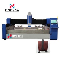 Centre de traitement CNC de précision pour le verre, commande PLC, servomoteur pour le perçage, le fraisage, le meulage et le traitement des bords du verre