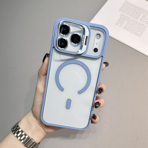 Nueva Funda Magnética de Lujo con Protección de Lente para iPhone 17 Air 16 15 14Pro Max con Soporte de Lente y Cubierta Trasera - Product Image 5