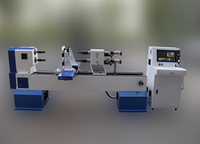 Tour à bois CNC automatique 110V 3500W-9000W avec 4 outils ATC, machine de tournage haute précision pour bols et broches