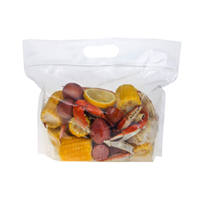 Clear Supermarket Grocery Food Nti Fog Zipper Cut Fruit Standing up Pouch Vegetable Plastic Roasted Chicken Rotisserie <b>Bag</b> - Product Image 1