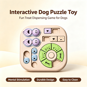 Jouet distributeur de friandises interactif pour chien, type labyrinthe, en plastique, anti-étouffement, antidérapant, durable, bol à alimentation lente pour soulager l'ennui - Product Image 3