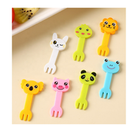 Accessoires Bento Kawaii pour Enfants en Gros – Piques à Aliments en ABS de Qualité Alimentaire Écologique (3-6 cm) – Fourchettes à Fruits Mignonnes en Forme d'Animaux de Dessin Animé