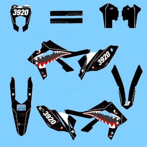 Autocollants personnalisés pour pièces de moteur de moto <span class=keywords><strong>TZ80</strong></span>, fournisseurs d'autocollants pour moto, autocollants de réservoir en film laser pour moto GASGAS EC - Product Image 6