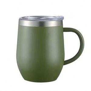 Gobelet à vin isotherme portable en acier inoxydable à double paroi de 12 oz avec poignée, écologique et personnalisable - Product Image 3