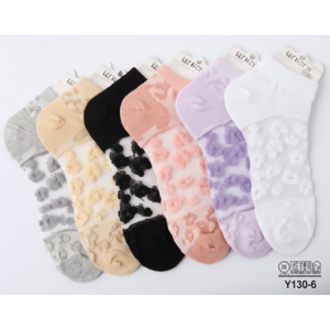 Calcetines transpirables con estampado de Jacquard para mujer, calcetines tobilleros/tripulantes para diabéticos, de Spandex Material, logotipo personalizado, cuerpo/puño, bolsa de verano/invierno - Product Image 1