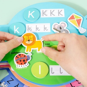 Tarjetas Educativas, Libro Sensorial para Niños, 26 Letras del Alfabeto en Inglés, Trazado de Palabras, Reconocimiento de Formas y Colores, Libro de Actividades - Product Image 6