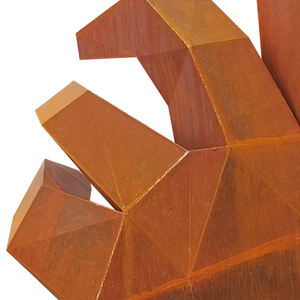 Escultura de acero Corten de mano de estilo de diseño artístico para jardín, paisaje al aire libre, estatuas grandes de Metal - Product Image 4