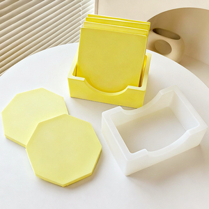 DIY Epoxy Resin Silicone Molds <strong>Kit</strong> Round Square Coaster Molds Storage Box for Gypsum Craft Home <strong>Decoration</strong> - Product Image 3